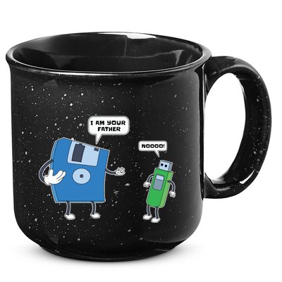 Computer Engineering Father Son Floppy Disk Engineer 15oz Campfire Ceramic Mug