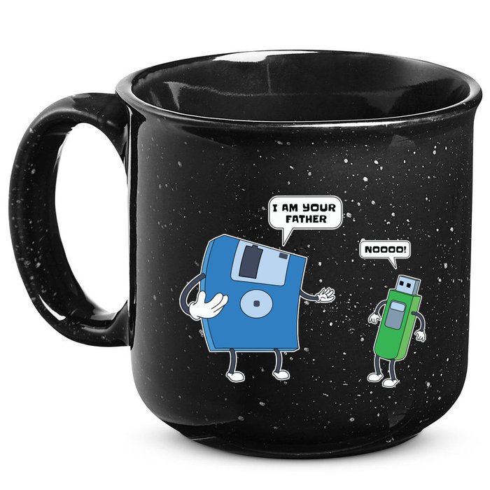 Computer Engineering Father Son Floppy Disk Engineer 15oz Campfire Ceramic Mug