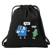 Computer Engineering Father Son Floppy Disk Engineer Drawstring Bag