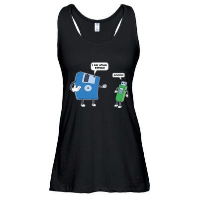 Computer Engineering Father Son Floppy Disk Engineer Ladies Essential Flowy Tank