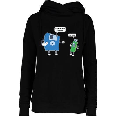 Computer Engineering Father Son Floppy Disk Engineer Womens Funnel Neck Pullover Hood