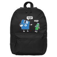 Computer Engineering Father Son Floppy Disk Engineer 16 in Basic Backpack