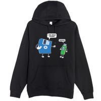 Computer Engineering Father Son Floppy Disk Engineer Premium Pullover Hoodie