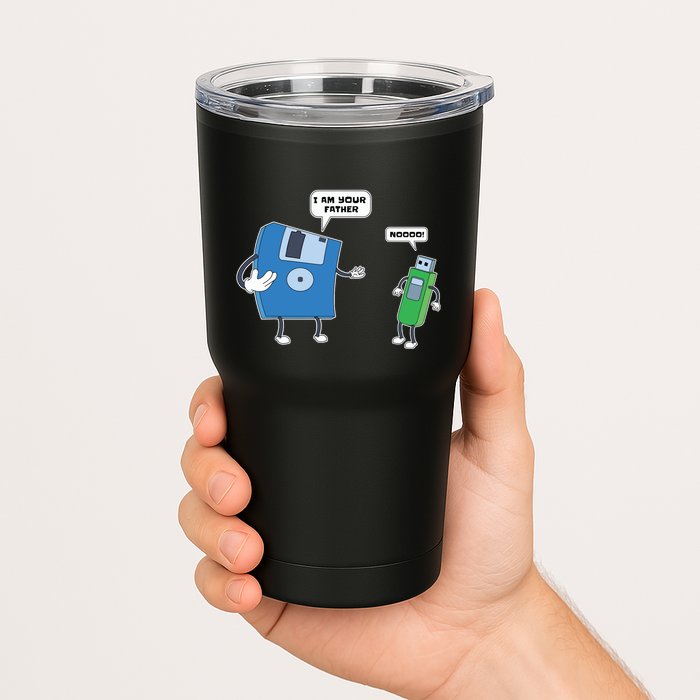 Computer Engineering Father Son Floppy Disk Engineer Tumbler