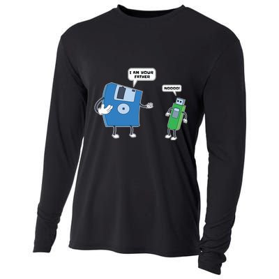 Computer Engineering Father Son Floppy Disk Engineer Cooling Performance Long Sleeve Crew