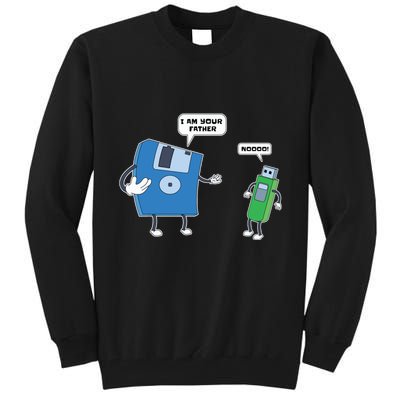 Computer Engineering Father Son Floppy Disk Engineer Tall Sweatshirt