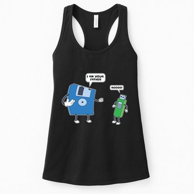 Computer Engineering Father Son Floppy Disk Engineer Womens Tank Top