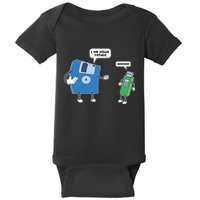 Computer Engineering Father Son Floppy Disk Engineer Baby Bodysuit