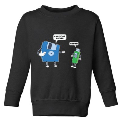 Computer Engineering Father Son Floppy Disk Engineer Toddler Sweatshirt