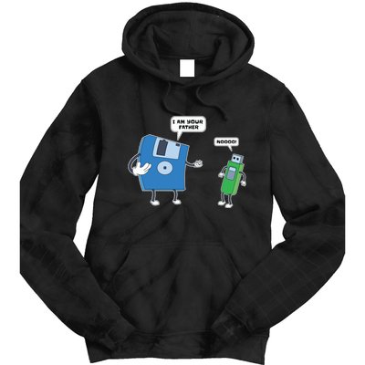 Computer Engineering Father Son Floppy Disk Engineer Tie Dye Hoodie