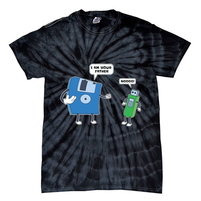 Computer Engineering Father Son Floppy Disk Engineer Tie-Dye T-Shirt