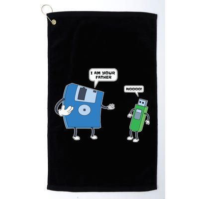 Computer Engineering Father Son Floppy Disk Engineer Golf Towel