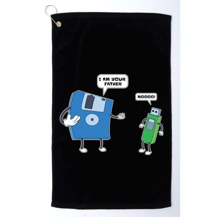 Computer Engineering Father Son Floppy Disk Engineer Golf Towel
