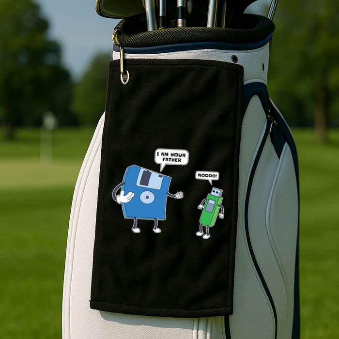 Computer Engineering Father Son Floppy Disk Engineer Golf Towel