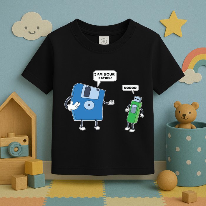 Computer Engineering Father Son Floppy Disk Engineer Toddler T-Shirt
