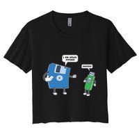Computer Engineering Father Son Floppy Disk Engineer Crop Top