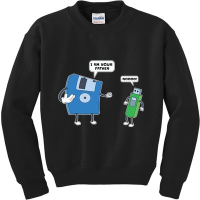 Computer Engineering Father Son Floppy Disk Engineer Kids Sweatshirt