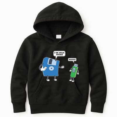 Computer Engineering Father Son Floppy Disk Engineer Kids Hoodie