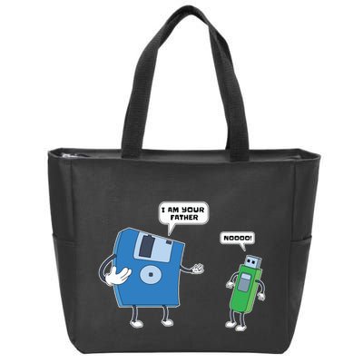 Computer Engineering Father Son Floppy Disk Engineer Zip Tote Bag
