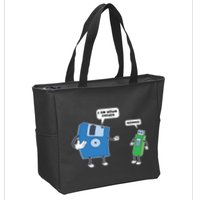 Computer Engineering Father Son Floppy Disk Engineer Zip Tote Bag