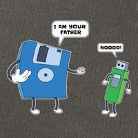 Computer Engineering Father Son Floppy Disk Engineer Cotton Canvas Backpack