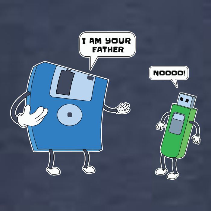Computer Engineering Father Son Floppy Disk Engineer T-Shirt