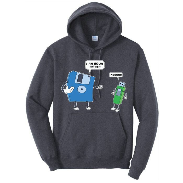 Computer Engineering Father Son Floppy Disk Engineer Tall Hoodie