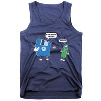 Computer Engineering Father Son Floppy Disk Engineer Tank Top
