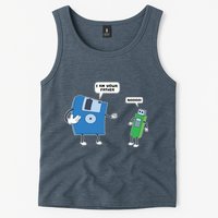 Computer Engineering Father Son Floppy Disk Engineer Tank Top
