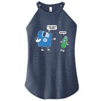 Computer Engineering Father Son Floppy Disk Engineer Women's Perfect Tri Rocker Tank