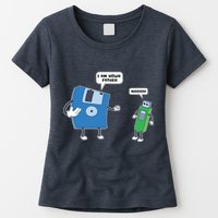 Computer Engineering Father Son Floppy Disk Engineer Womens T-Shirt