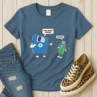 Computer Engineering Father Son Floppy Disk Engineer Womens T-Shirt
