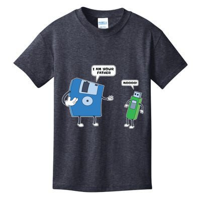 Computer Engineering Father Son Floppy Disk Engineer Kids T-Shirt