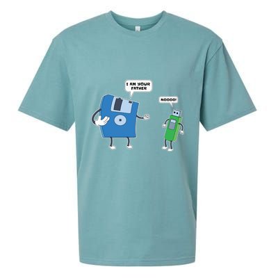 Computer Engineering Father Son Floppy Disk Engineer Sueded Cloud Jersey T-Shirt
