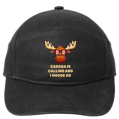 Canadian Elk Flag 7-Panel Snapback Hat