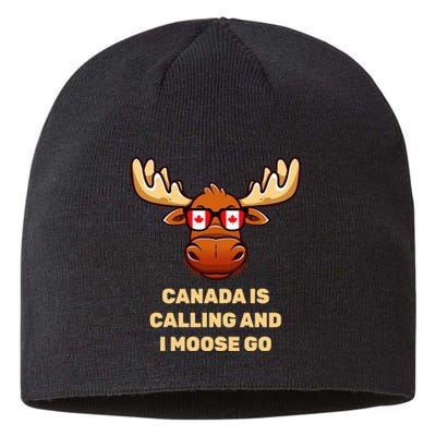 Canadian Elk Flag Sustainable Beanie