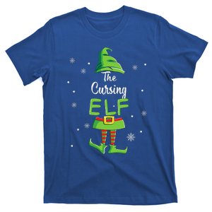 Cursing Elf Family Matching Christmas Pajamas Pjs Xmas Funny T-Shirt