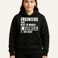 Chemical Engineer Funny Engineers From Best To Worst Hoodie