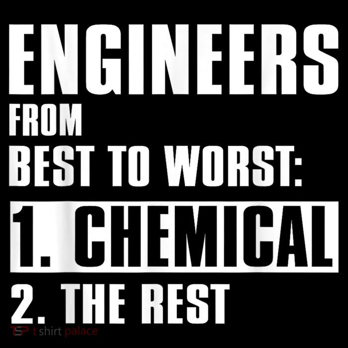 Chemical Engineer Funny Engineers From Best To Worst Premium T-Shirt