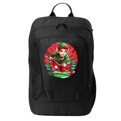 Christmas Elf Field Hockey Gift City Backpack