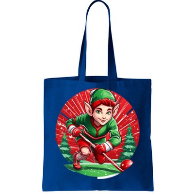 Christmas Elf Field Hockey Gift Tote Bag