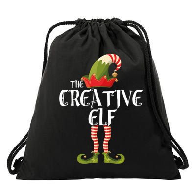 Creative Elf Family Matching Drawstring Bag