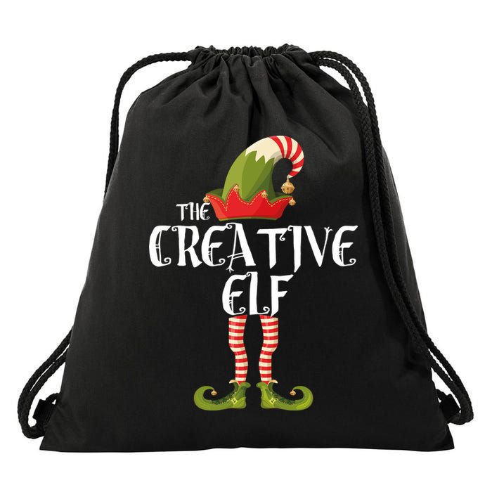 Creative Elf Family Matching Drawstring Bag