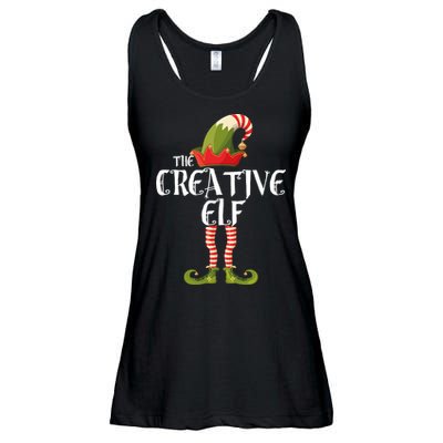 Creative Elf Family Matching Ladies Essential Flowy Tank