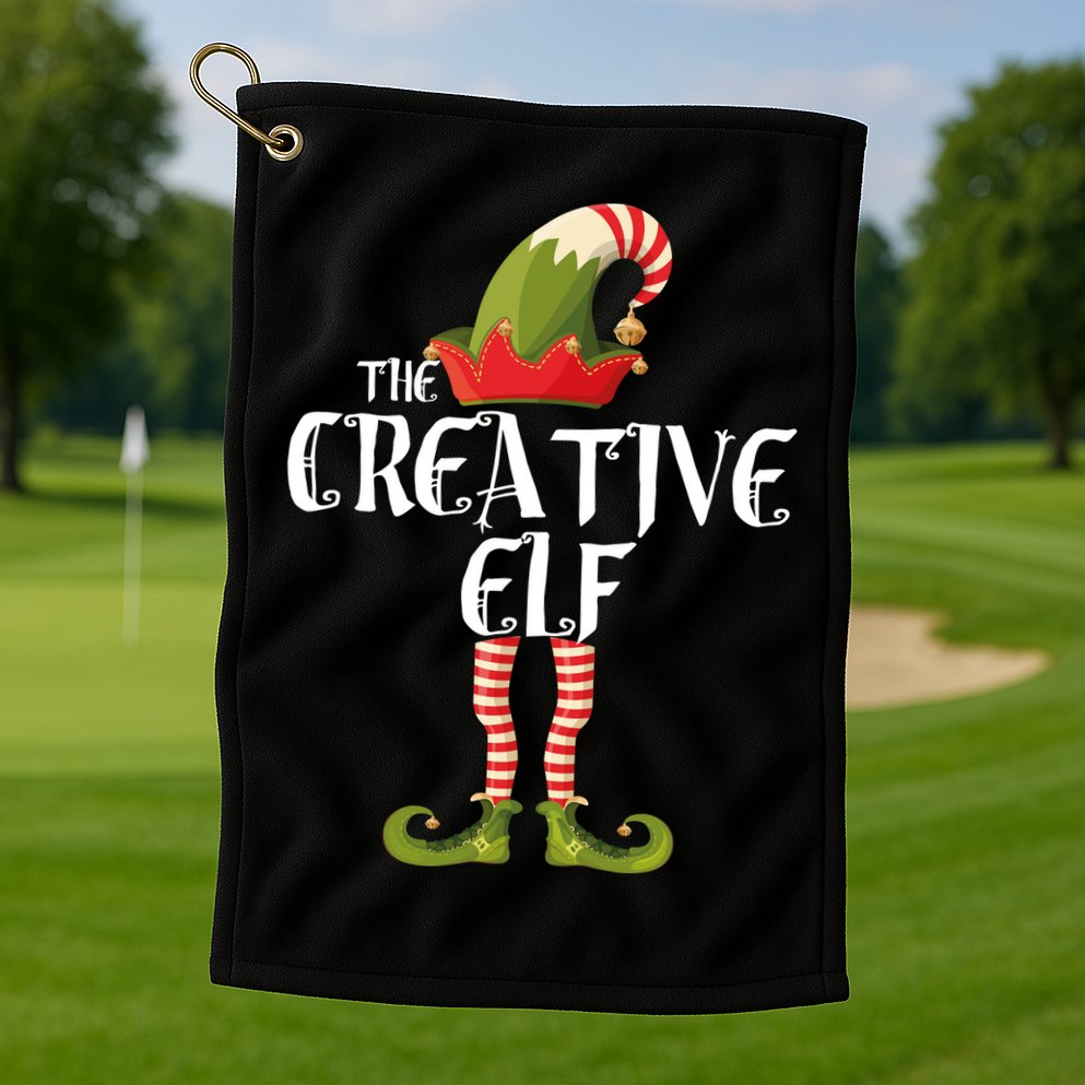 Creative Elf Family Matching Golf Towel
