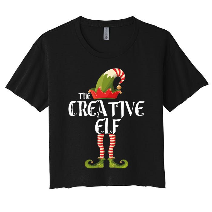 Creative Elf Family Matching Women's Crop Top Tee