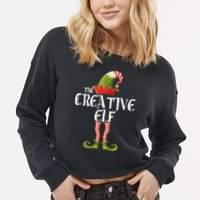 Creative Elf Family Matching Cropped Pullover Crew