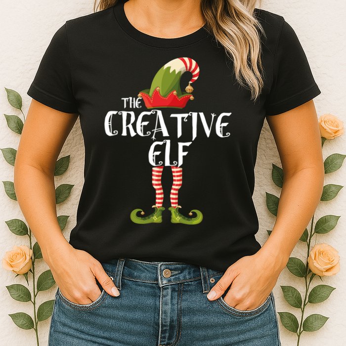 Creative Elf Family Matching Womens T-Shirt