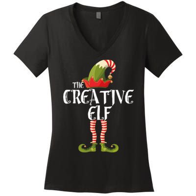 Creative Elf Family Matching Women's V-Neck T-Shirt