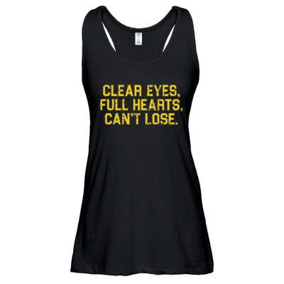 Clear Eyes Full Hearts Can't Lose Funny Sayings Ladies Essential Flowy Tank